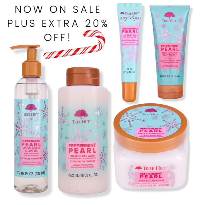 Tree Hut’s Peppermint Collection is on Sale Plus Extra 20% Off